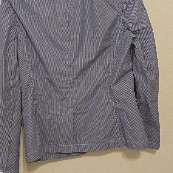 Banana republic cotton pin stripe blazer size medium - Picture 5 of 9